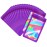 EONJOE 100-pack 46 inch mylar bags with clear window holographic resealable sealable packaging zip bag for small bussiness jewelry candy sample food packing supplies Dark purple