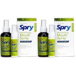 Spry Natural Xylitol Moisturizing Dry Mouth Spray, Stop Bad Breath, Increase Saliva Production, Non-GMO, Gluten-Free On The Go Oral Care with Spearmint Flavor, 4.5 fl.oz (Pack of 2)