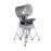 Baby Delight Go with Me Uplift Deluxe Portable High Chair | Travel High Chair | Sun Canopy | Indoor and Outdoor | Elephant Grey