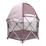 Baby Delight Go with Me Eclipse Deluxe Portable Playard | Playpen | Sun Canopy | Indoor and Outdoor | Ultra Padded Nylon Floor | Canyon Rose