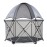 Baby Delight Go with Me Eclipse Deluxe Portable Playard | Playpen | Sun Canopy | Indoor and Outdoor | Ultra Padded Nylon Floor | Elephant Grey