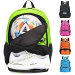 Hsmihair Youth Soccer Bag-Soccer Backpack&Backpack for Football Basketball,with Ball Compartment Separate Cleat Package