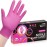 SwiftGrip Powder-Free Nitrile Gloves, Small, 50ct Box - 3-mil, Disposable, Latex-Free, for Kitchen, Cleaning, Estheticians, Hair Stylist - Pink/Fuchsia