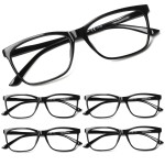 SIGVAN Ladies Reading Glasses Blue Light Blocking Spring Hinge Fashion Pattern Print Eyeglasses for Women (Black, 1.50, multiplier_x)