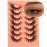 False Eyelashes Wispy Lashes Natural Look Fake Eyelashes Cat Eye Lashes Mink Fluffy Strip False Lashes Fox Eye Lashes Pack 7 Pairs ALICROWN