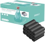 Small Trash Bags 240 Count Garbage Bags SWIHELP Waste Basket Liners for Bathroom, Kitchen,Bedroom, Office Pet Car 15 Liter Trash Can 4 Gallon