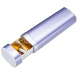 Betife Travel Pill Organizer Weekly 7 Day, Compact Daily Pill Box, Portable Medicine Case, Cute Pill Holder for Vitamins Supplements, Drawer-Shaped Pills Organizer (Purple)