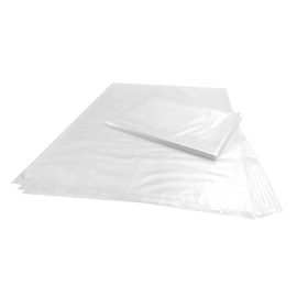 Wowfit 100 CT 17x22 Inch 1.1 Mil Clear Plastic Flat Open Poly Bags - Great for Food Storage, Clothing, Garments, Sweaters, Hoodies, and More