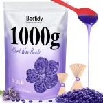 Bestidy Wax Beads, Bagged 1000g, Waxing beans for Hair Removal, Women Men, Home Waxing for All Body and Brazilian Bikini Areas