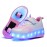 Ehauuo Unisex Roller Shoes Kids Sparkling Wheels Shoes Girls Light up Roller Skates Sneakers Boys Rechargeable Flashing Sneakers for Gift