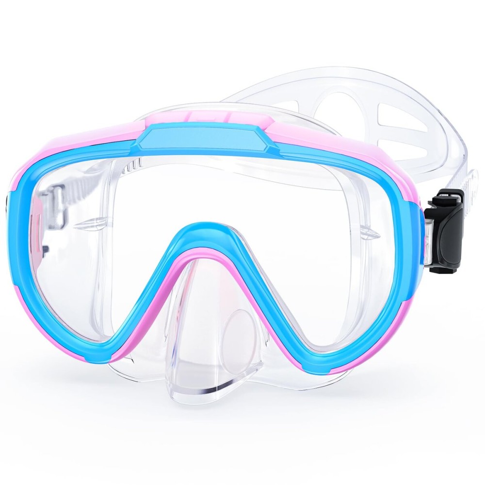 Norabidea Swim Goggles Adult Kids, Anti Fog Swimming Goggles with Nose Cover ,No Leaking Clear Snorkel Dive Mask 180 Wide View Men Women Youth Boys Girls