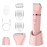 Scttomon Electric Lady Shaver for Women - Painless Razor, Bikini Trimmer, Facial Hair Removal, Body Trimmer for Face, Legs, Underarm, Pubic - Wet and Dry Flawless 3 in 1