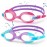 Starweh Kids Swim Goggles, 2 Pack Swimming Goggles No Leaking Anti Fog Kids Goggles for Boys Girls(Age 6-14), Purple & Pink