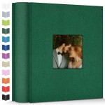 Artfeel Photo Album 4x6 with 1000 Pockets,Slip-in Picture Albums,Linen Cover Memory Book with Front Window,White Page Vertical Photo Book for Wedding,Family,Anniversare,Baby,Vacation