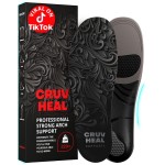 220+ lbs Plantar Fasciitis High Arch Support Insoles Men Women - Orthotic Shoe Inserts - Boot Work Shoe Insole (Graphite, XS)