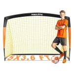 Happy Jump Soccer Goal Soccer Net for Kids Backyard 5x3.6 FT, 1 Pack