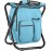 Kikerike Backpack Stool Cooler Chair Heavy Duty 300 LBS Max Load Portable Lightweight Folding Fishing Cooler for Camping Hunting Fishing - Sky Blue