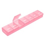 AUVON Weekly Pill Organizer with Effortless Opening Design, Arthritis Friendly Pill Box, BPA-Free Pill Organizer 7 Day, Cute & Portable Pill Case for Vitamins, Supplements and Medications