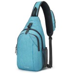 G4Free Sling Bag RFID Blocking Sling Backpack Crossbody Chest Bag Daypack for Hiking Travel(Sky Blue)