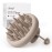 Sndyi Silicone Scalp Massager Shampoo Brush, Hair Scrubber with Soft Silicone Bristles, Scalp Scrubber/Exfoliator for Dandruff Removal, Wet Dry Scalp Brush for Hair Growth & Scalp Care, Khaki