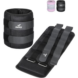 Ankle Weight, Wrist Leg Arm Weights for Women Men with Adjustable Straps, A Pair of 20LBS(10 LB Each Weight) Strength Training Weighted for Walking Yoga Jogging Running Dance, Black