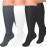 Diu Life 3 Pairs Plus Size Compression Socks for Women and Men Wide Calf Extra Knee High Support for Circulation