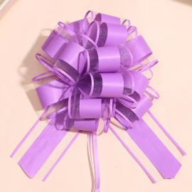 6 Pieces Gift Bow,Purple Gift Bow,6 inches Christmas,Party Birthday Gift Wedding Ribbon Bows for Wrapping Boxes or Flower Decorations,Valentine\'s Day Gift Decorations(Lilac Purple)
