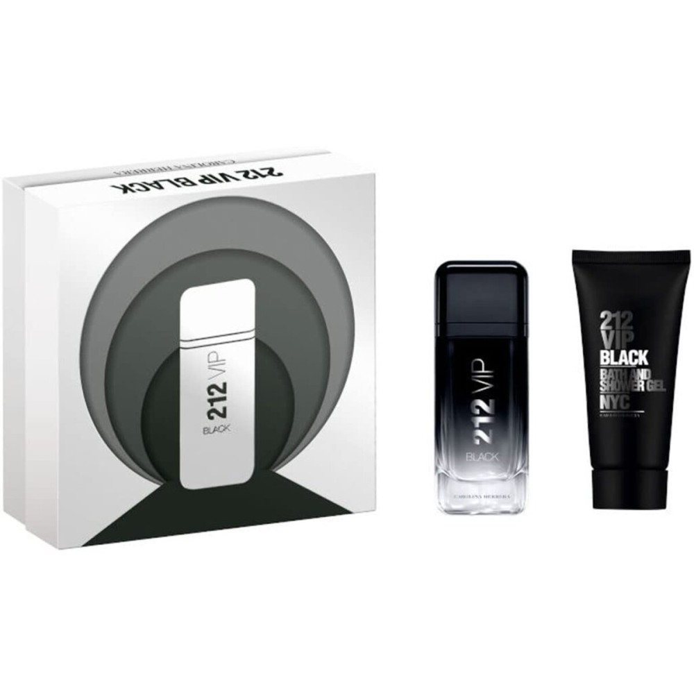 Carolina Herrera 212 Vip Black 2-Piece Gift Set for Men, (3.4 Oz Eau De Parfum Spray + 3.4 Oz Bath And Shower Gel)