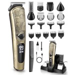 Ufree Gifts for Men, Beard Trimmer with Charging Stand, IPX7 Waterproof Electric Razor Shavers for Men, Clippers for Hair Cutting, Mens Grooming Kit for Mustache Nose Facial Body