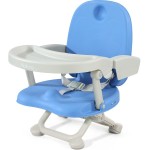 YOLEO Baby High Chair Booster Seat for Dining Table, Adjustable Height Travel Foldable High Chairs with Tray