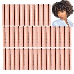 Perm Rods Large Hair Rollers for Natural Long Short Hair Styling Tool Hair Curlers Beige Color