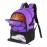 WOLT | Basketball Backpack Large Sports Bag with Separate Ball Holder & Shoes Compartment, Best for Basketball, Soccer, Volleyball, Swim, Gym, Travel (Purple)