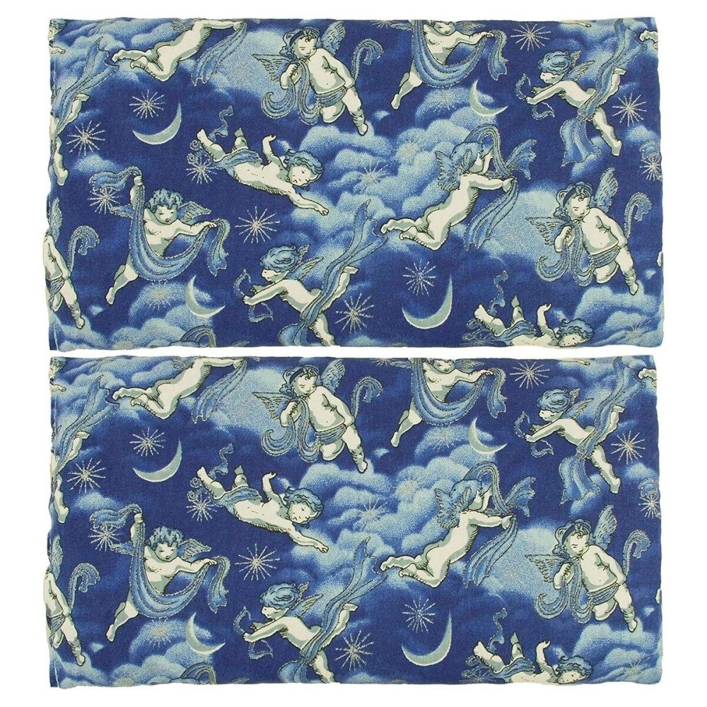 Nature\'s Approach - Basic Herb Pack Rice Heating Pad Microwavable Reusable Heat Pack with Herbal Aromatherapy Fill, Freezer and Microwave Safe for Hot and Cold Therapy, 2 Pack Angel