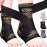 JIUFENTIAN Copper Ankle Brace Adjustable Compression Sleeve (Pair)-Ankle Support Heel Brace for Achilles Tendonitis, Plantar Fasciitis-Eases Swelling and Sprained Ankle(Medium)