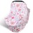 Rquite All-in-1 Car Seat Cover Baby, Carseat Covers for Girl Boy, Stretchy Soft Infant Car Seat Cover, Multi-use Baby Carrier Cover, Car Seat Canopy, Stroller Sun Shade, Nursing Breastfeeding Cover