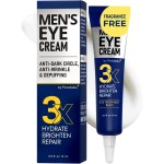Mens Eye Cream - Eye Bags Treatment for Men & Wrinkle Reduction | Collagen, Vitamin B3, Peptides, 5% Caffeine - Mens Under Eye Cream Bag Remover - Puffy Eyes Treatment for Men