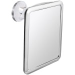 MIRRORVANA Fogless Shower Mirror for Shaving with Upgraded Suction, Dual Anti Fog Design, Shatterproof Surface & 360 Swivel, 8 x 7 Chrome