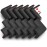 12-Pack Corner Protectors Baby Proof, Furniture Corner and Edge Safety Bumpers, Soft Rubber Foam Cushion Covers, 3M Taped Corner Guards, Baby Child Proofing Pads, Table Corner Protectors, Black