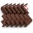 12-Pack Corner Protectors Baby Proof, Furniture Corner and Edge Safety Bumpers, Soft Rubber Foam Cushion Covers, 3M Taped Corner Guards, Baby Child Proofing Pads, Table Corner Protectors, Brown