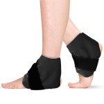 RelaxCoo 2 Ankle Ice Pack Wrap for Swelling, Reusable Gel Ice Pack for Ankle Injuries, Cold Compress Therapy for Foot Pain Relief, Achilles Tendonitis, Plantar Fasciitis, Sprains