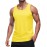 MAGCOMSEN Men\'s UPF 50+ Tank Top Quick Dry Summer Workout Muscle Sleeveless Shirts for Swim Beach Bodybuilding Yellow M
