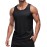 MAGCOMSEN Men\'s UPF 50+ Tank Top Quick Dry Summer Workout Muscle Sleeveless Shirts for Swim Beach Bodybuilding Black M