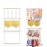 kangaroo Hairband Organizer for Baby Girls, Large Capacity Bow Holder Hair Accessories Wall Hanging Organizer with 20 S-hooks and 2 Pockets, Yellow