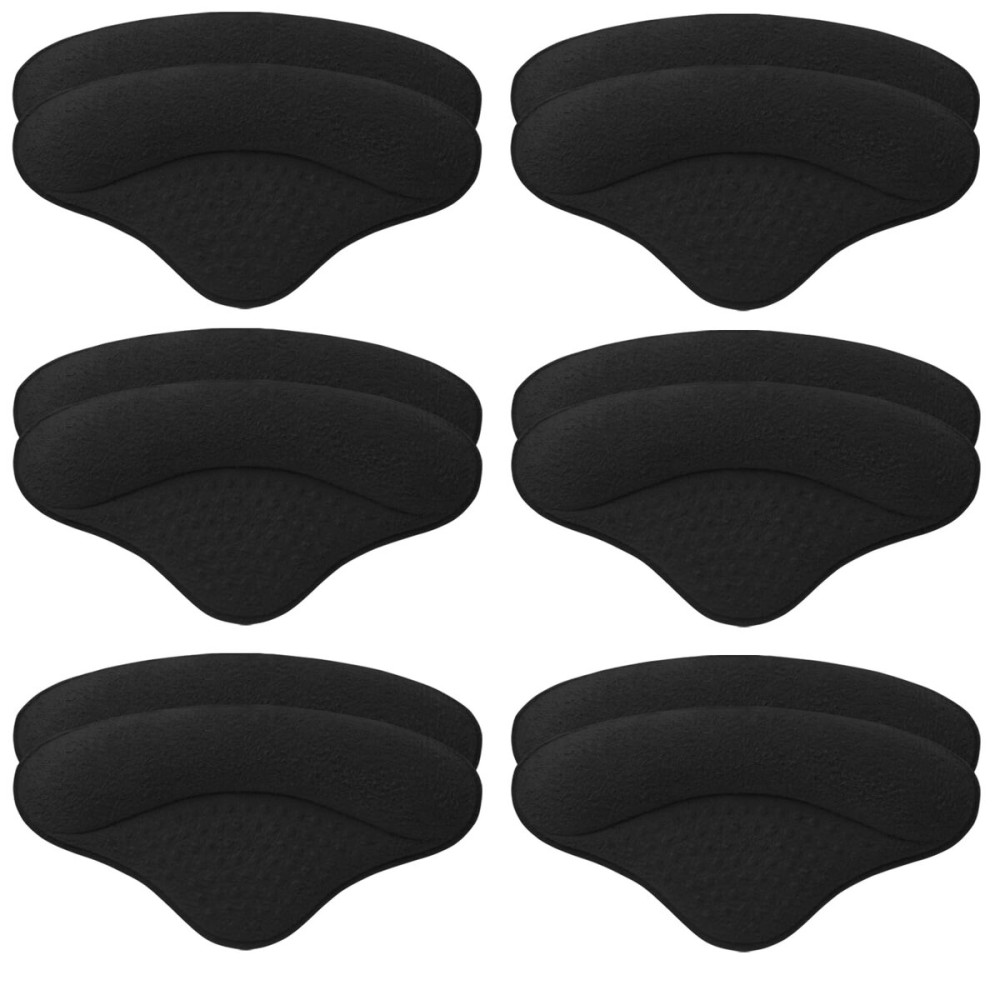 6 Pairs Heel Pads Heel Grips Liner for Loose Shoes, Heel Cushion Pads Heel Inserts for Shoe Too Big Men Women- Ultra Soothing Heel Protectors for Heel Pain, Heel Slipping, Blisters, Friction