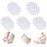 Ball of Foot Cushions Honeycomb Fabric Metatarsal Pads Invisible Socks Pads for Women and Men Reusable Forefoot Pads (5 Pairs-White)