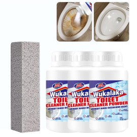 WUKALAKA Pumice Sticks Pumice Scouring Pad for Cleaning, Pumice Stone Toilet Bowl Cleaner, Grey Pumice Stick Cleaner for Removing Toilets Bowl Ring, Bath, Household Cleaning 1pcs + 3pcs