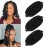 Marley Twist Braiding Hair 12 Inch 3 Packs Black Afro Twist Hair Pre Separated Afro Spring Twist Hair Pre Stretched Afro Kinky Twist Hair for Soft Locs Synthetic Marley Hair Extensions (12Inch,1B)