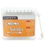 2 Packs 160pcs Safety Cotton Swabs with Large Tip, Baby Cotton Buds