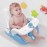 BabyBond Baby Bath Seat with Sitting & Lying 2 Modes, 3-Speed Adjustment, Powerful Suction Cups, Infant Bathtub Chair with Soft and Comfortable Towel, Folding and Hanging