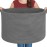MEGASKET Large Dark Grey Storage Basket, Woven Cotton Rope Baskets for Storage, Big Blanket Organizer Storage Basket for Living Room, Kids Room Toy Storage Organizer Box, Blanket Keeper (22x14)
